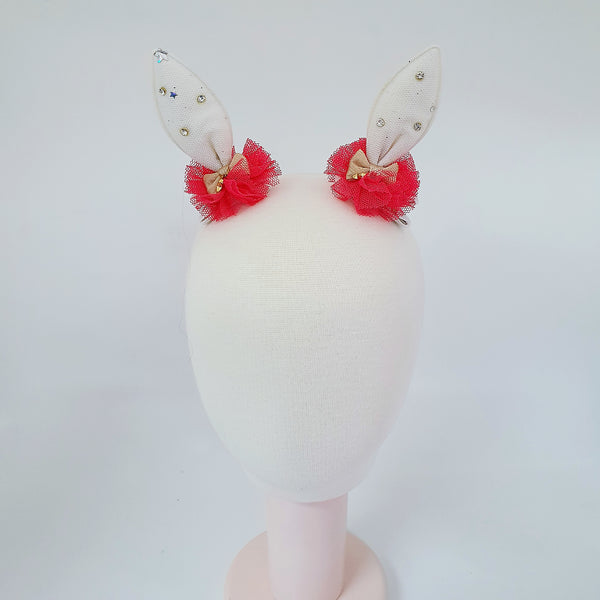 bunny ears non-slip tongs pin (2 colours) | a pair of