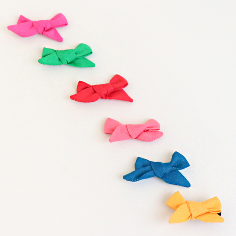 collar linen ribbon tongue pin (6 colours) – Cottontail
