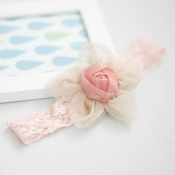 lace flower baby band