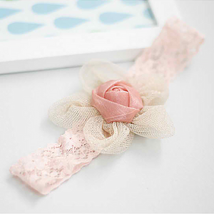lace flower baby band