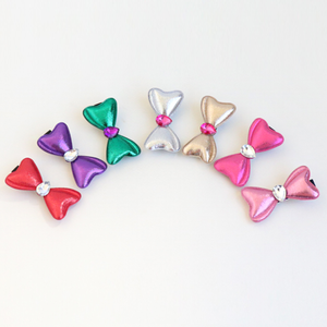 plump ribbon pearl clip (7 colours)
