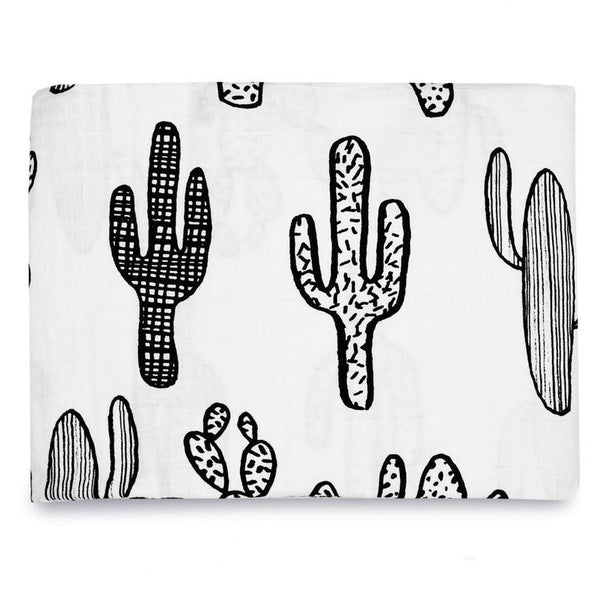 Organic Cotton Muslin Swaddle in Cactus