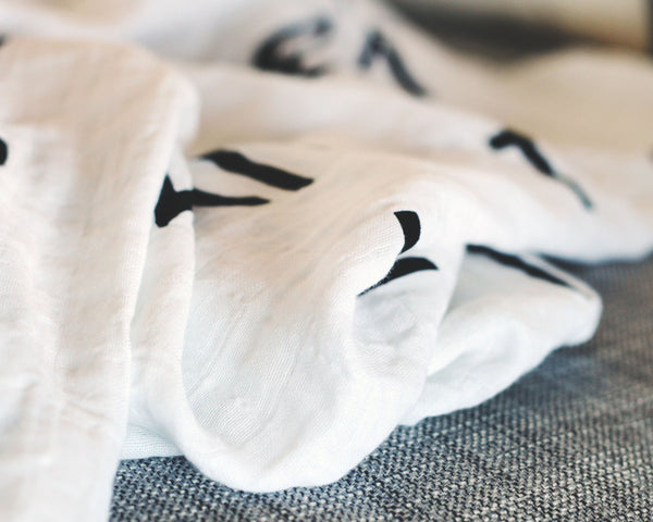 Organic Cotton Muslin Swaddle in Calendar Collection: February 2016