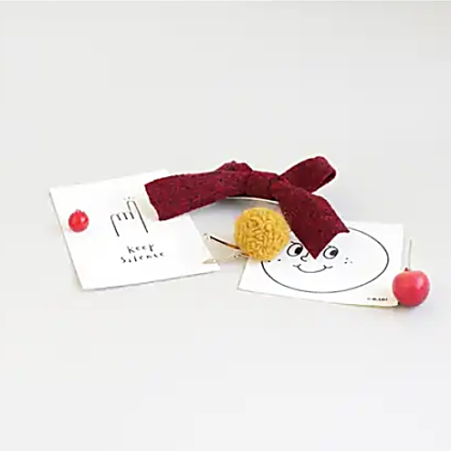 winter ribbon pin pin & BB tick pin set