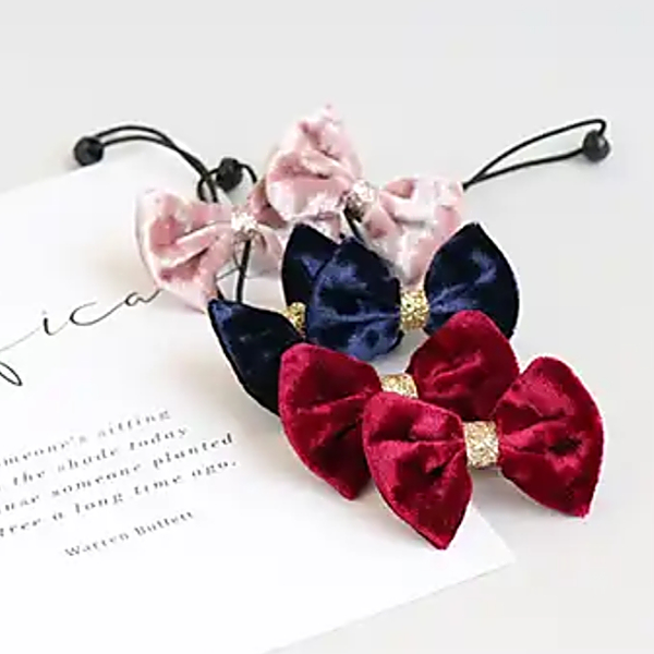 velvet ribbon ribbon elastic (3 colours) | a pair of