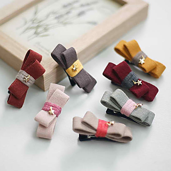 baby cleo ribbon non-slip tongs pin (7 colours)