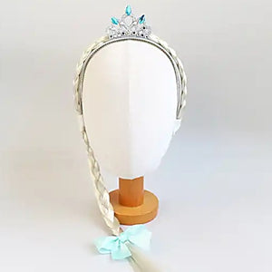 snow crown braided headband