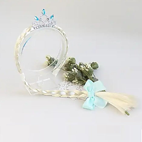 snow crown braided headband