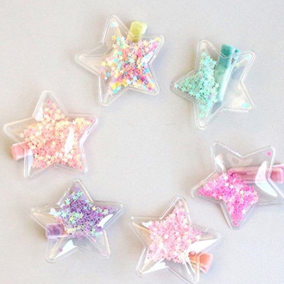star sparkling non-slip tong pin (6 colours)