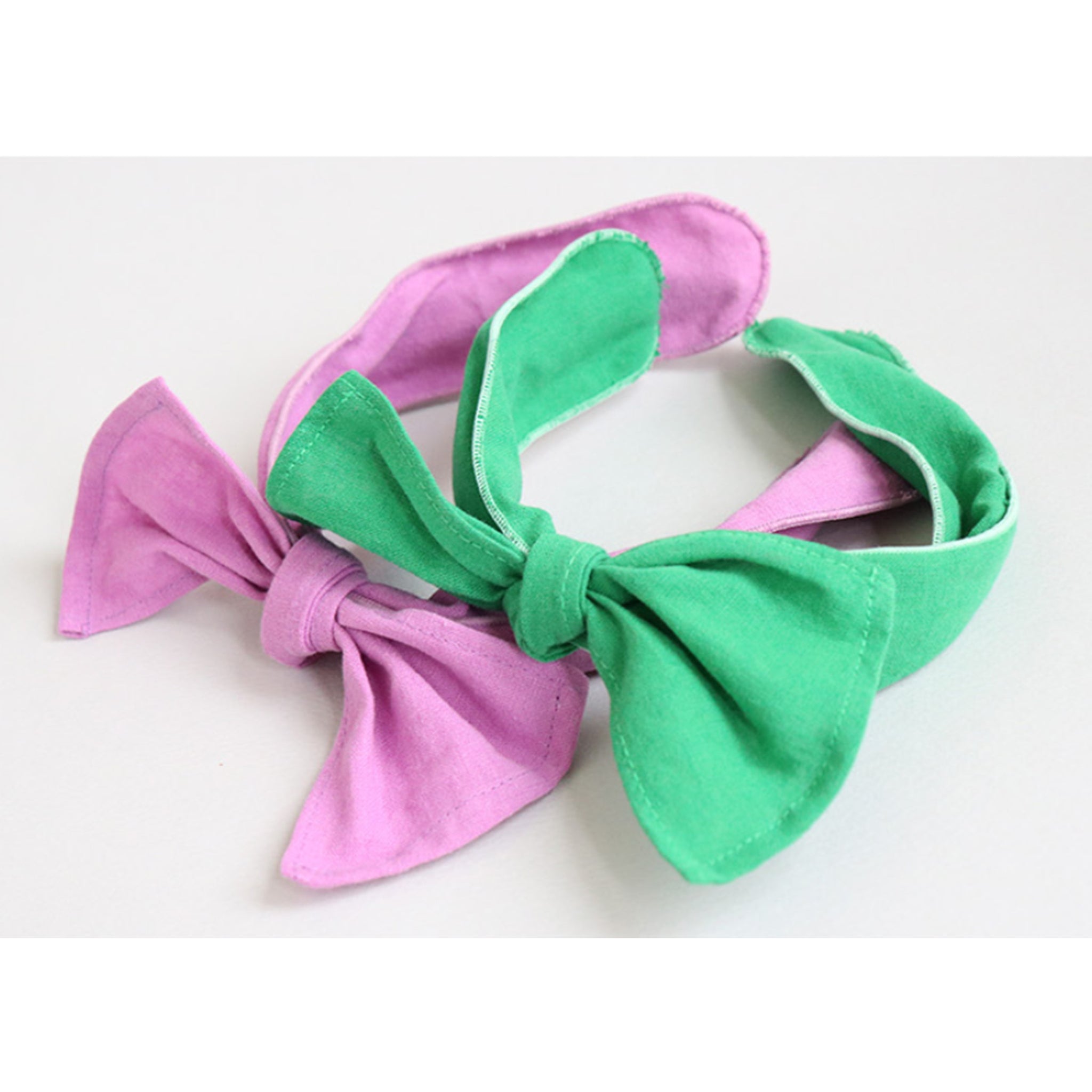 linen square ribbon headband (5 colours)