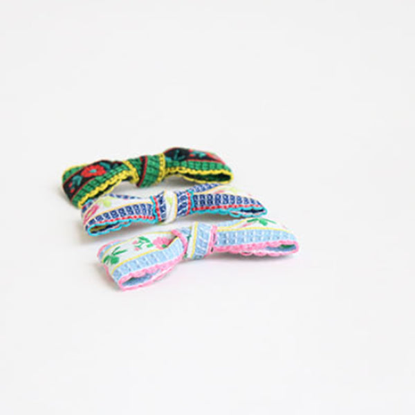 romantic flower embroidery ribbon non-slip pin (3 colours)