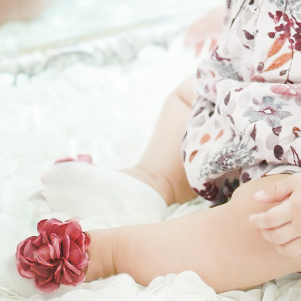 baby socks for newborn to 30 months - vintage rose