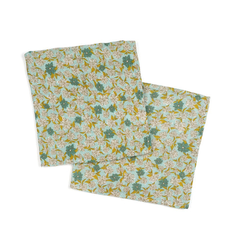 Bamboo + Cotton Bundle of Burpies in Blue Floral