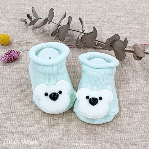 organic baby booties for newborn to 12 months - cuddle bear