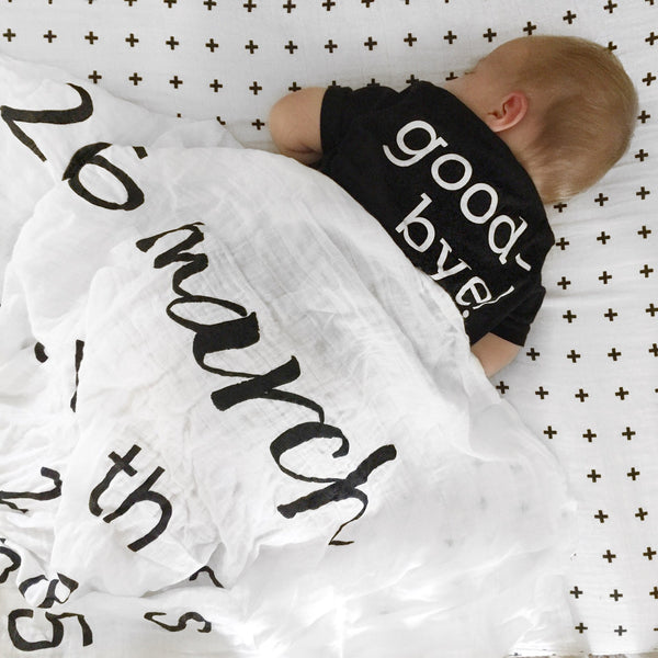 Organic Cotton Muslin Swaddle in Calendar Collection: March 2016