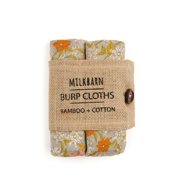 Bamboo + Cotton Bundle of Burpies in Grey Floral