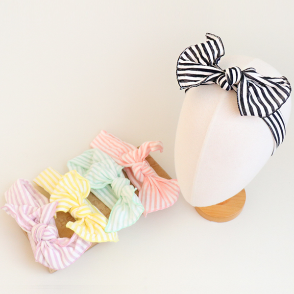 pastel striped baby band (5 colours)