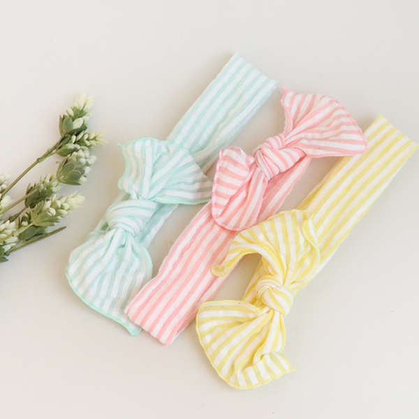 pastel striped baby band (5 colours)