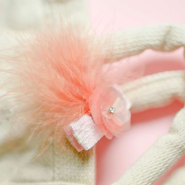 pink flamingo hair clip