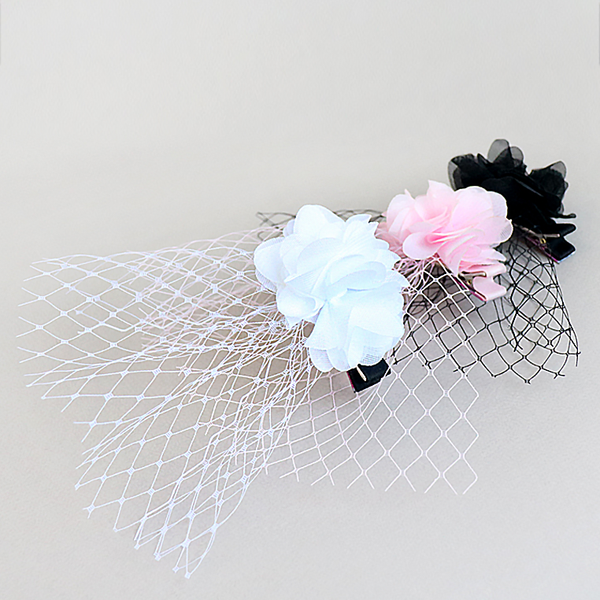 flower mesh clip (3 colours)