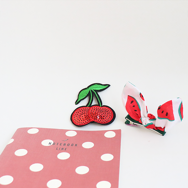 red fruit forceps pin and tin pins clipset
