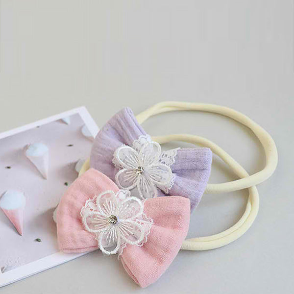 flower lace ribbon soft baby band