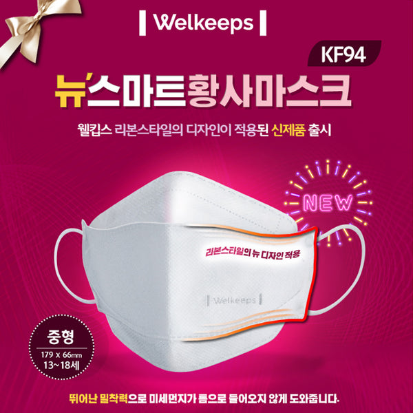 Welkeeps Safety and Healthcare KF94 PM2.5 Disinfection Mask | Pediatric (medium)